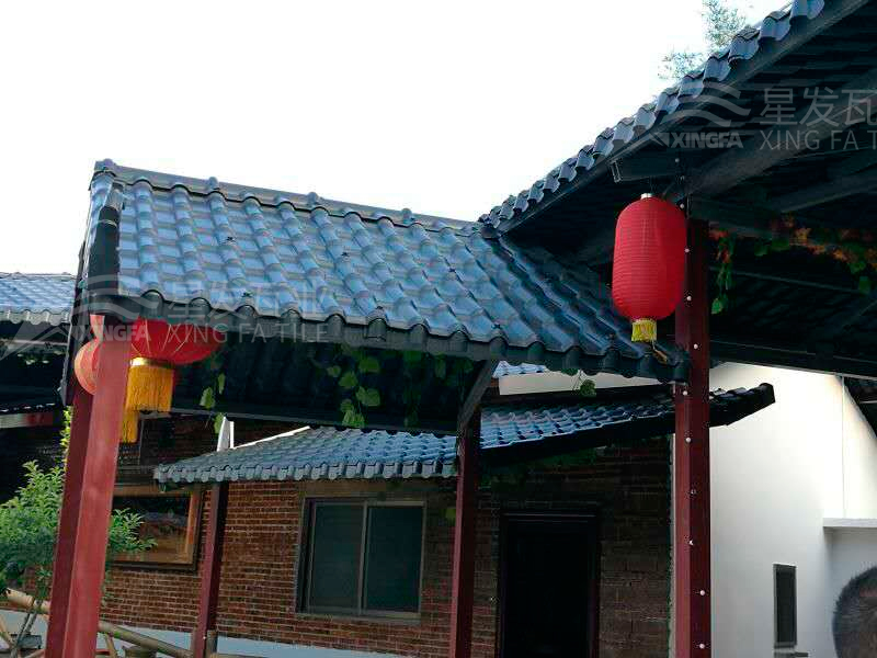 園林建筑搭建樹脂瓦涼亭，將景觀與藝術(shù)融合，別具一格！